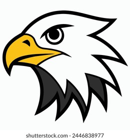 Eagle Vector, Illustration in White Background