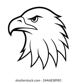 Eagle Vector, Illustration in White Background