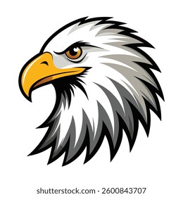 Eagle vector image in white background