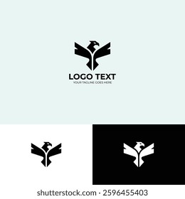 Eagle vector logo design template