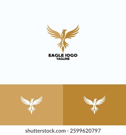 Eagle vector logo design template