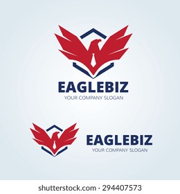 Eagle Vector Logo Design Template