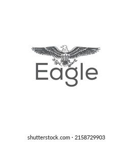 Eagle vector logo, Eagle flying logo