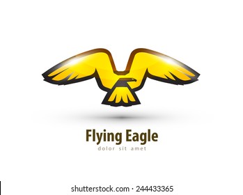 Eagle Vector Logo Icon Stock Vector (Royalty Free) 244433365