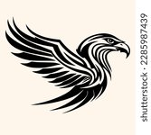 Eagle vector for logo or icon,clip art, drawing Elegant minimalist style,abstract style Illustration