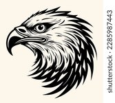 Eagle vector for logo or icon,clip art, drawing Elegant minimalist style,abstract style Illustration