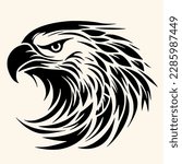 Eagle vector for logo or icon,clip art, drawing Elegant minimalist style,abstract style Illustration