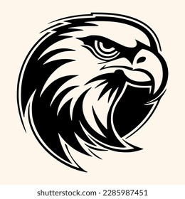 Vector de águila para logotipo o icono, imagen de clip, dibujo Estilo minimalista elegante, estilo abstracto Ilustración