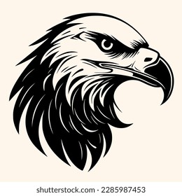 Eagle vector for logo or icon,clip art, drawing Elegant minimalist style,abstract style Illustration