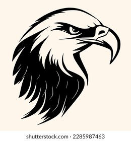 Eagle vector for logo or icon,clip art, drawing Elegant minimalist style,abstract style Illustration