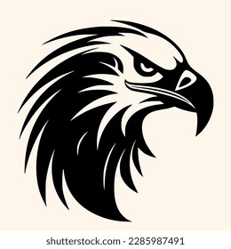 Adler, Vektorgrafik für Logo oder Symbol, Clipart, Zeichnung Eleganter minimalistischer Stil, abstrakte Illustration