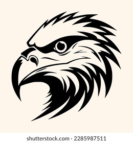 Vector de águila para logotipo o icono, imagen de clip, dibujo Estilo minimalista elegante, estilo abstracto Ilustración