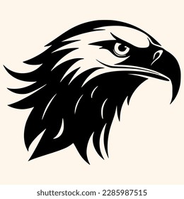 Eagle vector for logo or icon,clip art, drawing Elegant minimalist style,abstract style Illustration