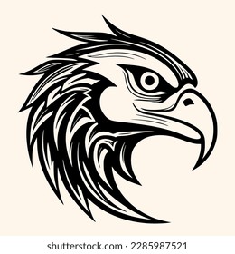 Eagle vector for logo or icon,clip art, drawing Elegant minimalist style,abstract style Illustration