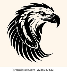 Eagle vector for logo or icon,clip art, drawing Elegant minimalist style,abstract style Illustration