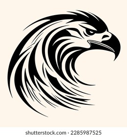 Vector de águila para logotipo o icono, imagen de clip, dibujo Estilo minimalista elegante, estilo abstracto Ilustración