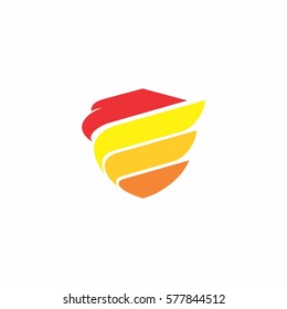 eagle vector logo illustration. good for mascot delivery or logistic logo industry, flat color style. 