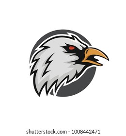 Eagle vector logo mascot animal logotype illustration emblem isolated cartoon