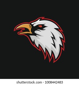 Eagle vector logo mascot animal logotype illustration emblem isolated cartoon