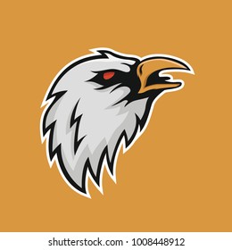 Eagle vector logo mascot animal logotype illustration emblem isolated cartoon