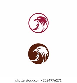 Eagle vector logo template design	