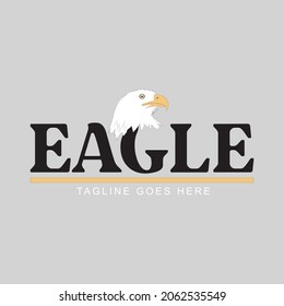 Eagle Vector Logo Template. Hawk emblem design editable for your business. Vector illustration