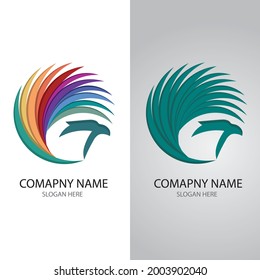 Eagle Vector Logo Template. Wing illustration logo and symbo