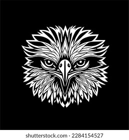 Eagle vector silhouette, abstract illustration for fashion prints, textiles, clothes