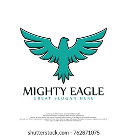 Eagle Vintage Logo Template. Eagle logo. bird logo design. Flying logo