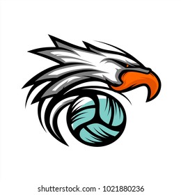 Eagle Volley Ball Logo 