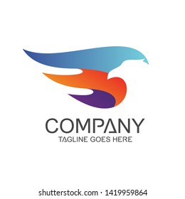 Eagle Wing Abstract Logo Design