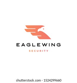 eagle wing bird logo vector icon illustration
