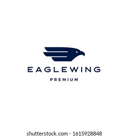 eagle wing bird logo vector icon illustration