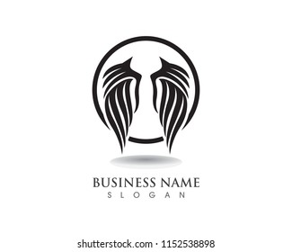 Eagle wing falcon logo and symbols