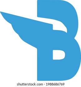 Adler Wing Letter B Logo und gutes Design