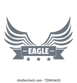 Eagle wing logo. Simple illustration of eagle wing vector logo for web