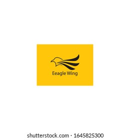 Eagle wing logo template vector icon design