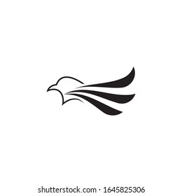 Eagle wing logo template vector icon design