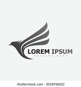 eagle wing logo vector image