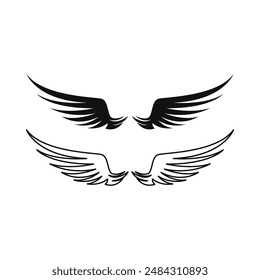 eagle wing tattoo logo design concept idea