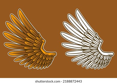 eagle wing vector illustration object