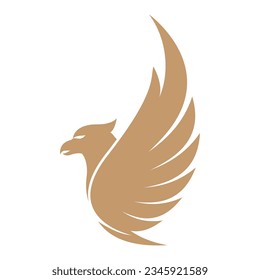 Eagle wings illustration logo design