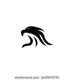 Eagle wings illustration logo design 	