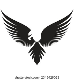 Eagle wings illustration logo vector