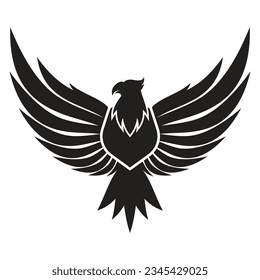 Eagle wings illustration logo vector