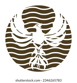 Eagle wings illustration logo vector