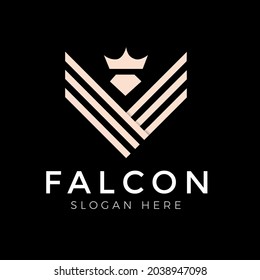 Vector de diseño del logotipo de las alas de águila
