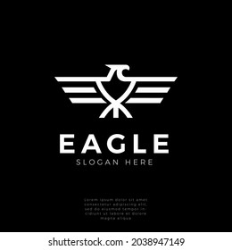 Eagle wings logo concept design vector