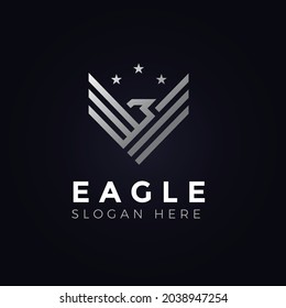 Eagle wings logo concept design vector