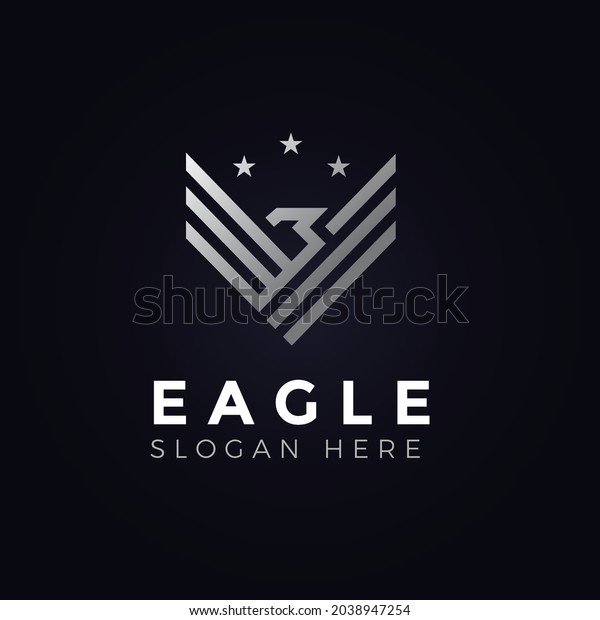 Eagle Wings Logo Concept Design Vector Stock Vector (Royalty Free